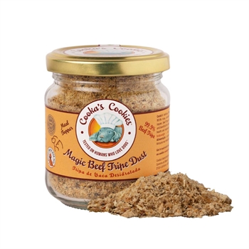 Cookas Cookies Topping & Tillskott Till Hundens Foder Magic Beef Tripe Dust